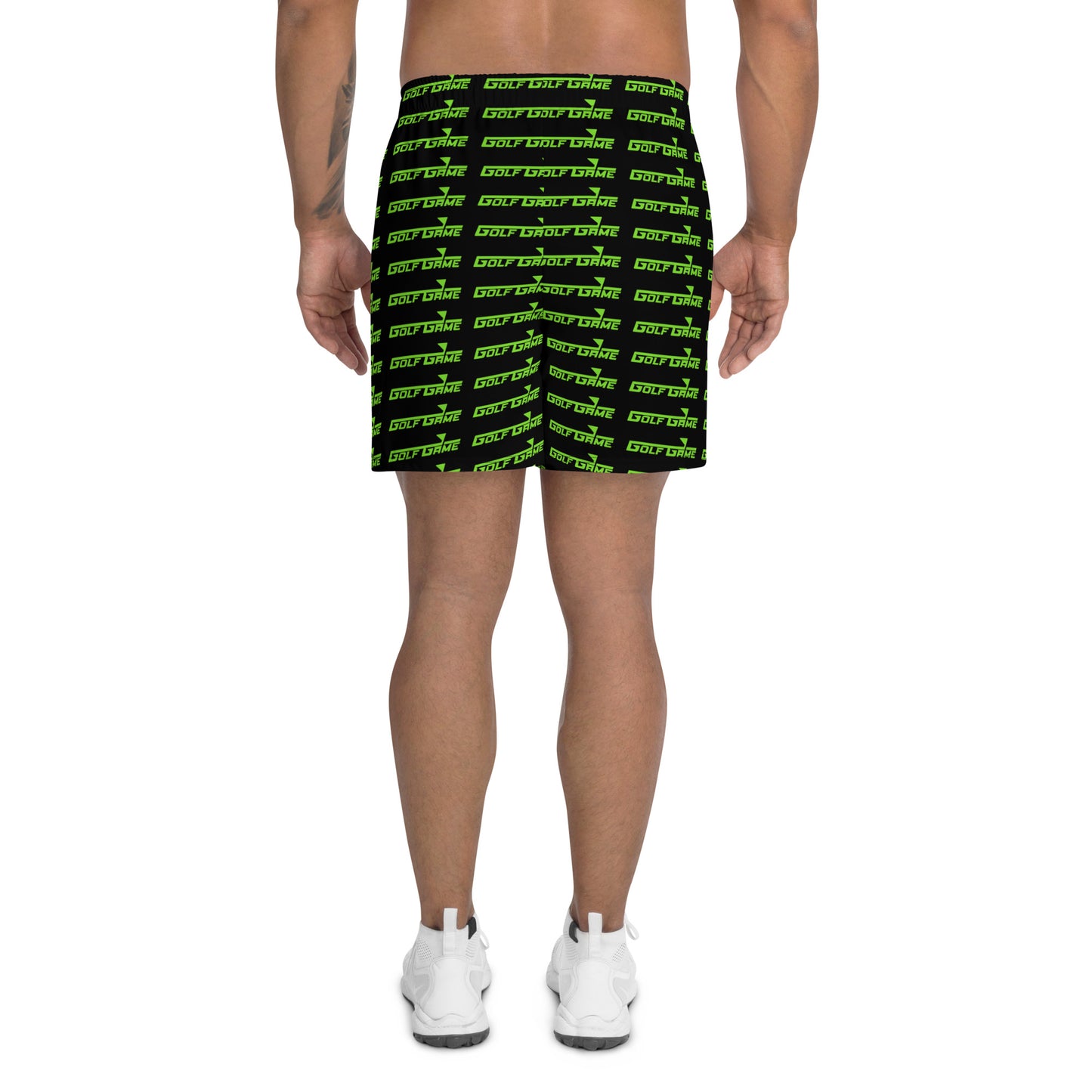 Golf Game Logo All-Over — Men's Recycled Athletic Shorts