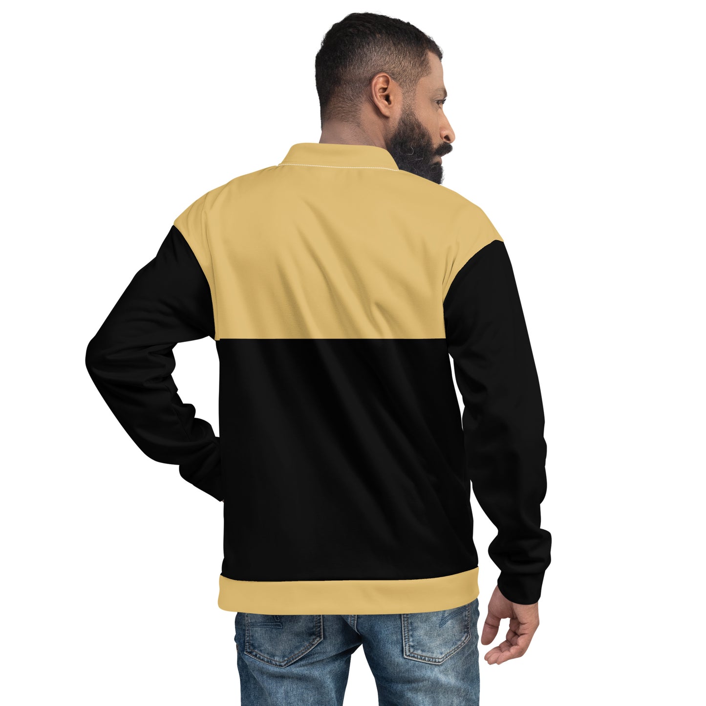 Black and Gold — Men Bomber Jacket