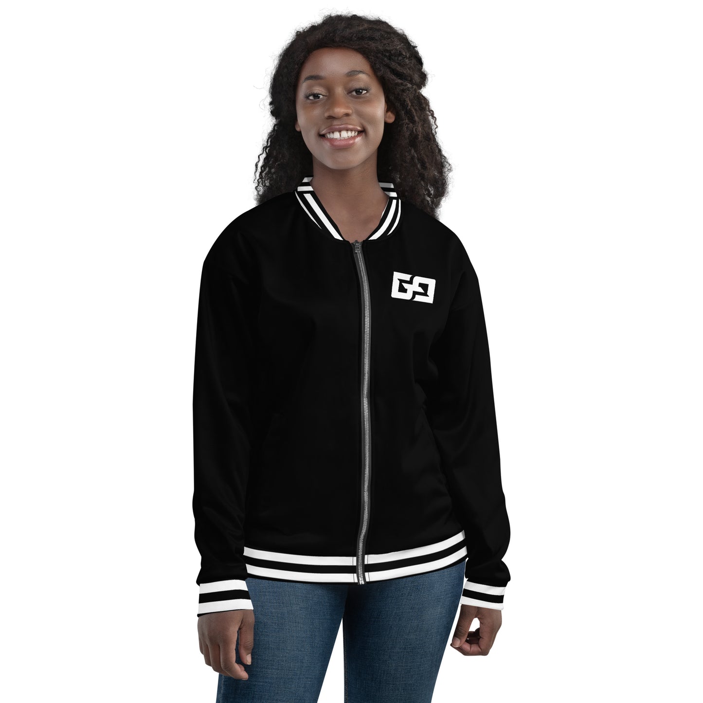 Black & White — Women Bomber Jacket
