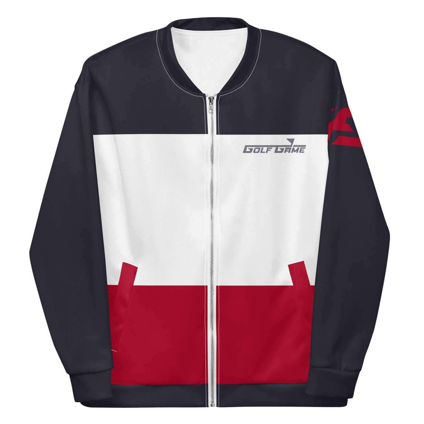 Red, White, and Blue — Men Bomber Jacket