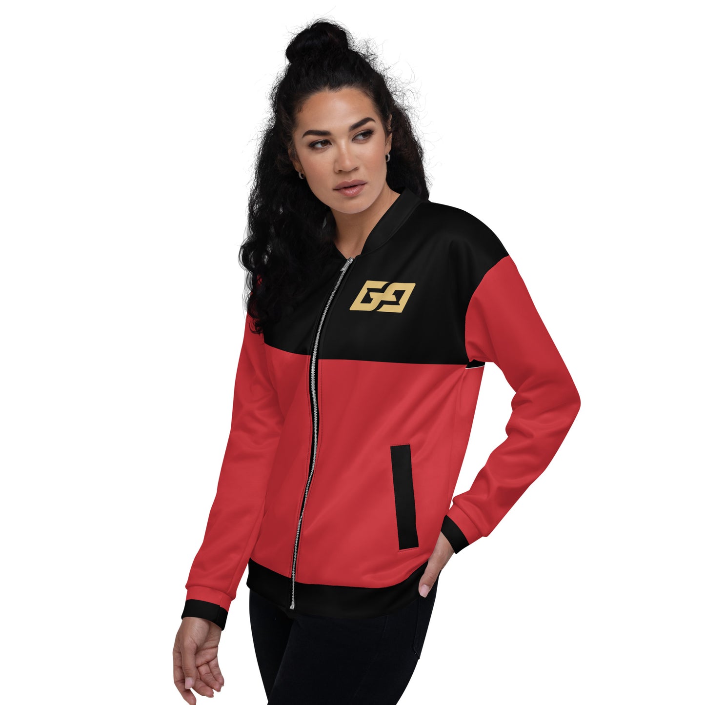 Red & Black — Women Bomber Jacket