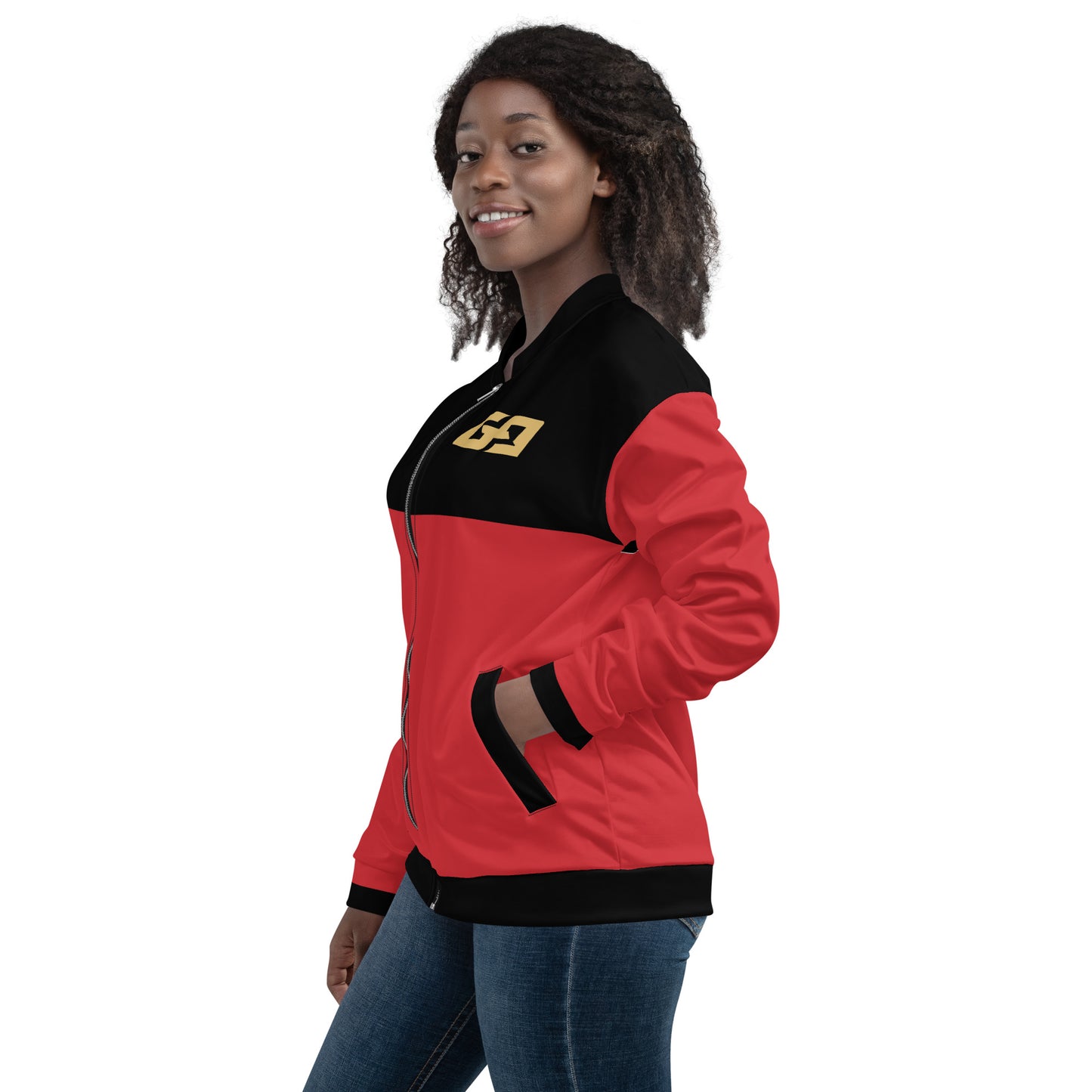 Red & Black — Women Bomber Jacket