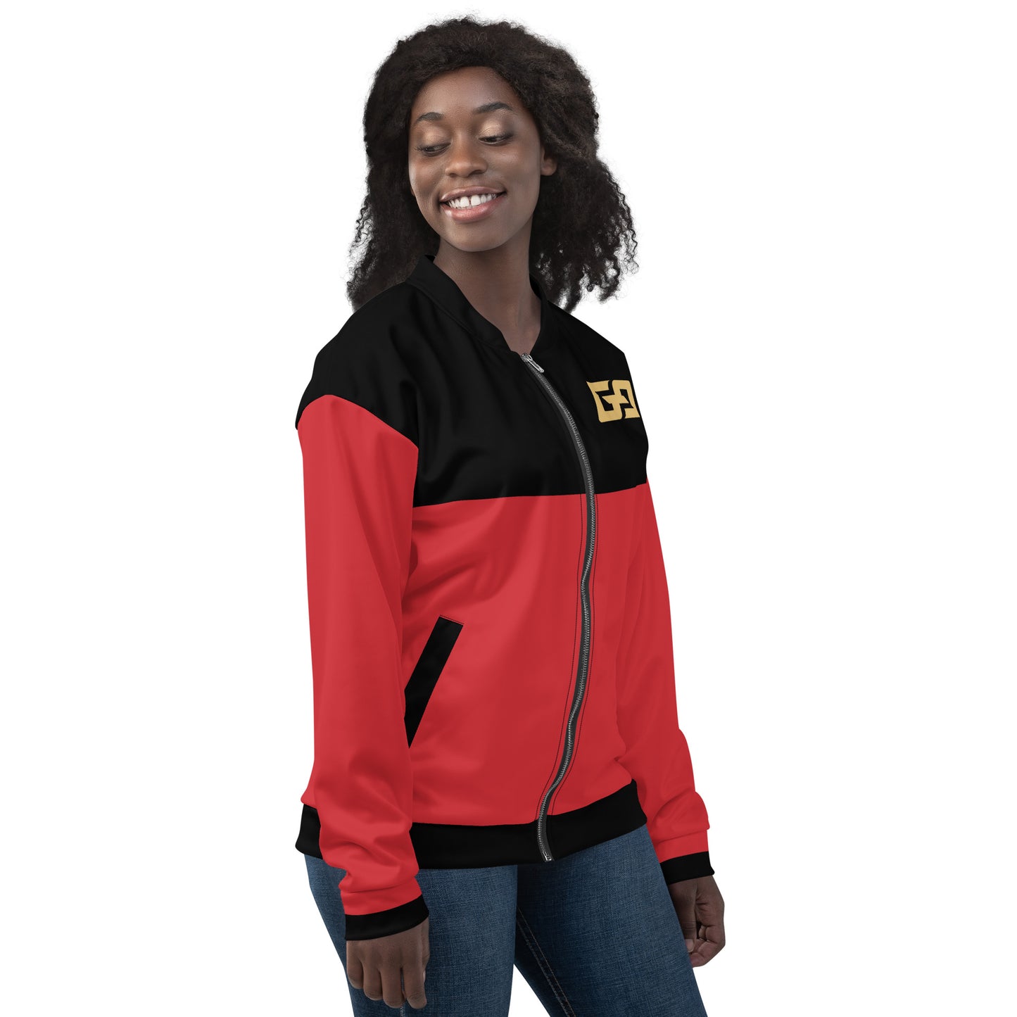 Red & Black — Women Bomber Jacket