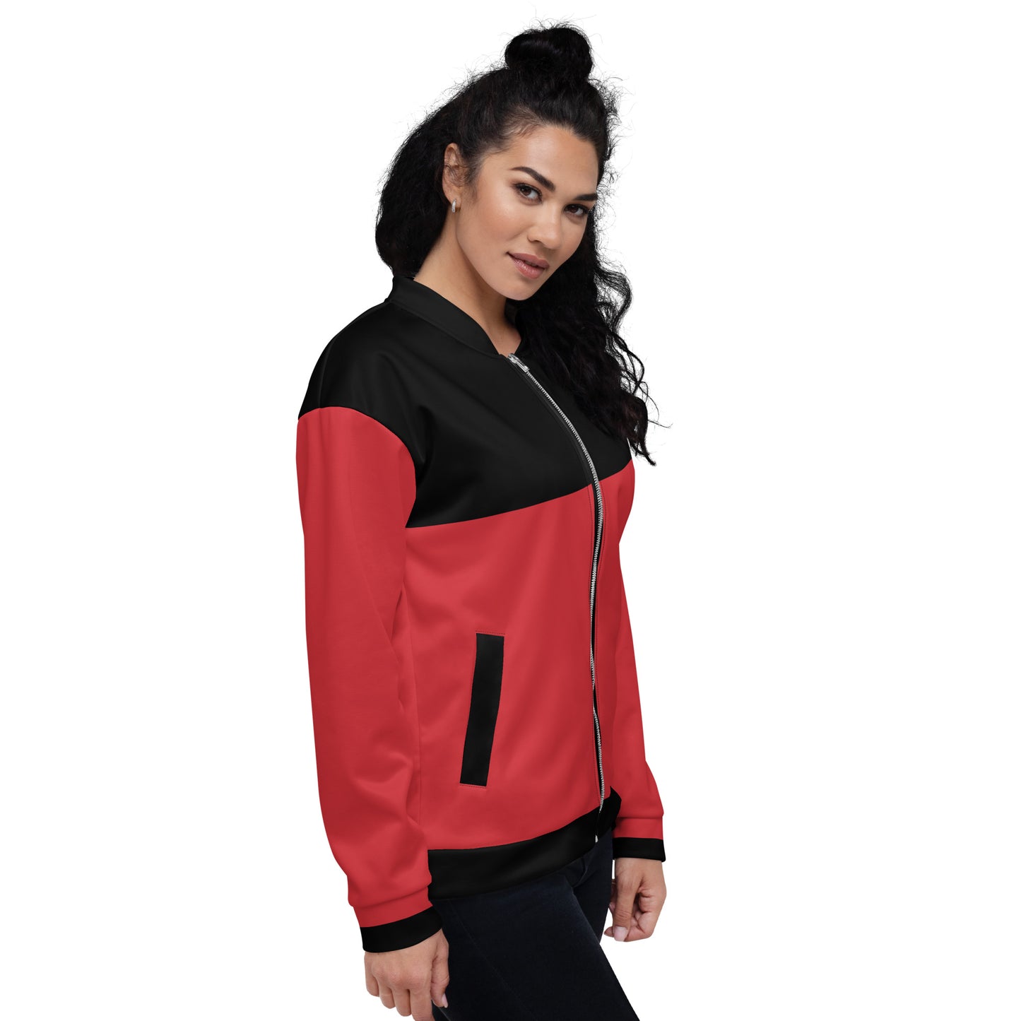 Red & Black — Women Bomber Jacket