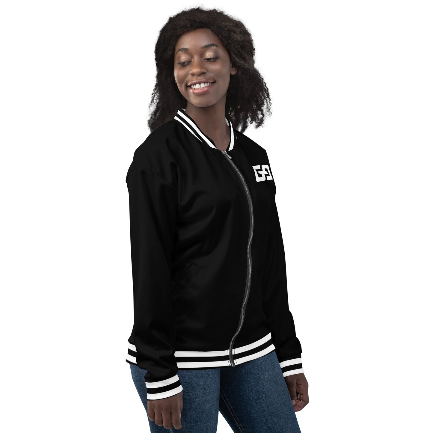 Black & White — Women Bomber Jacket