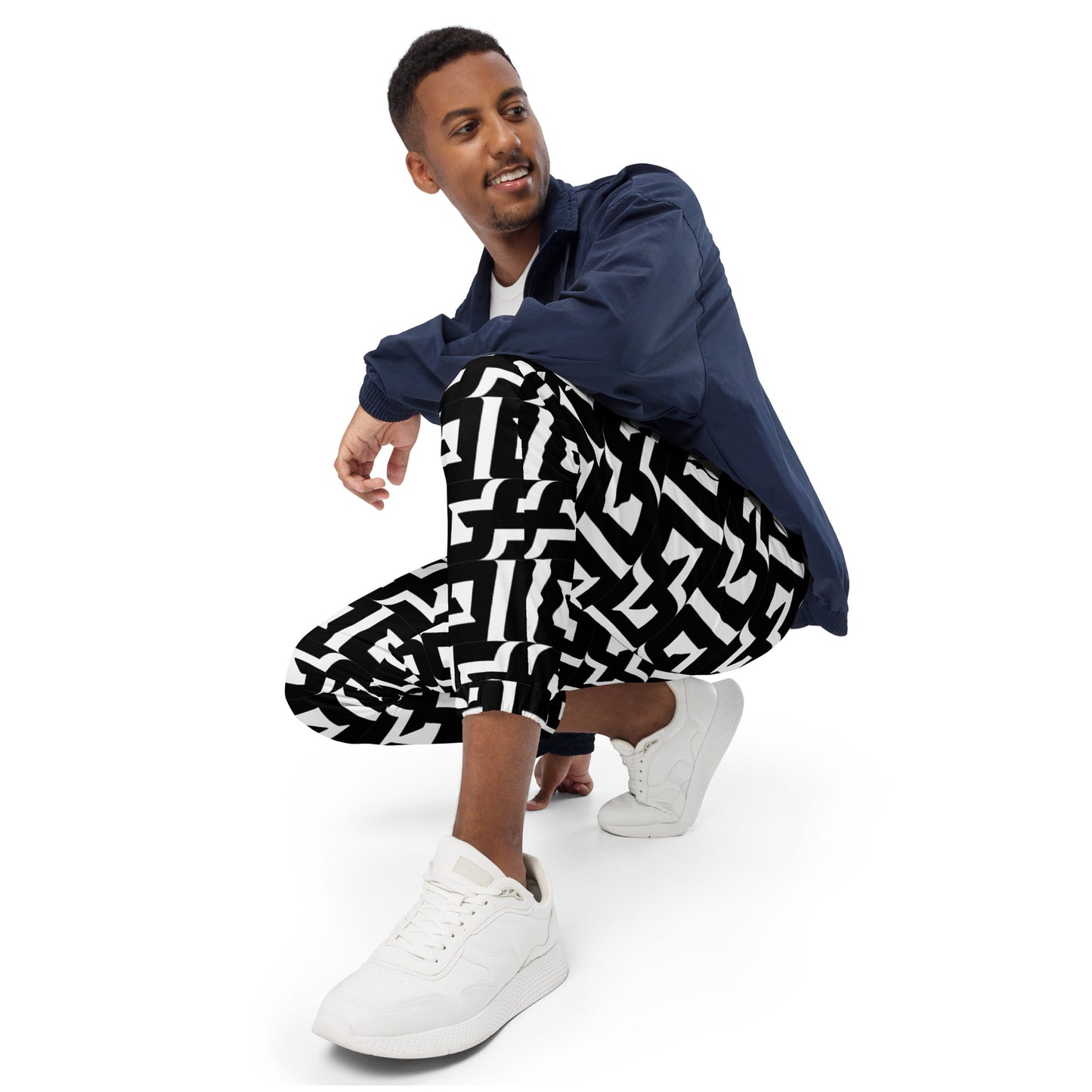 GG Black and White — Unisex track pants