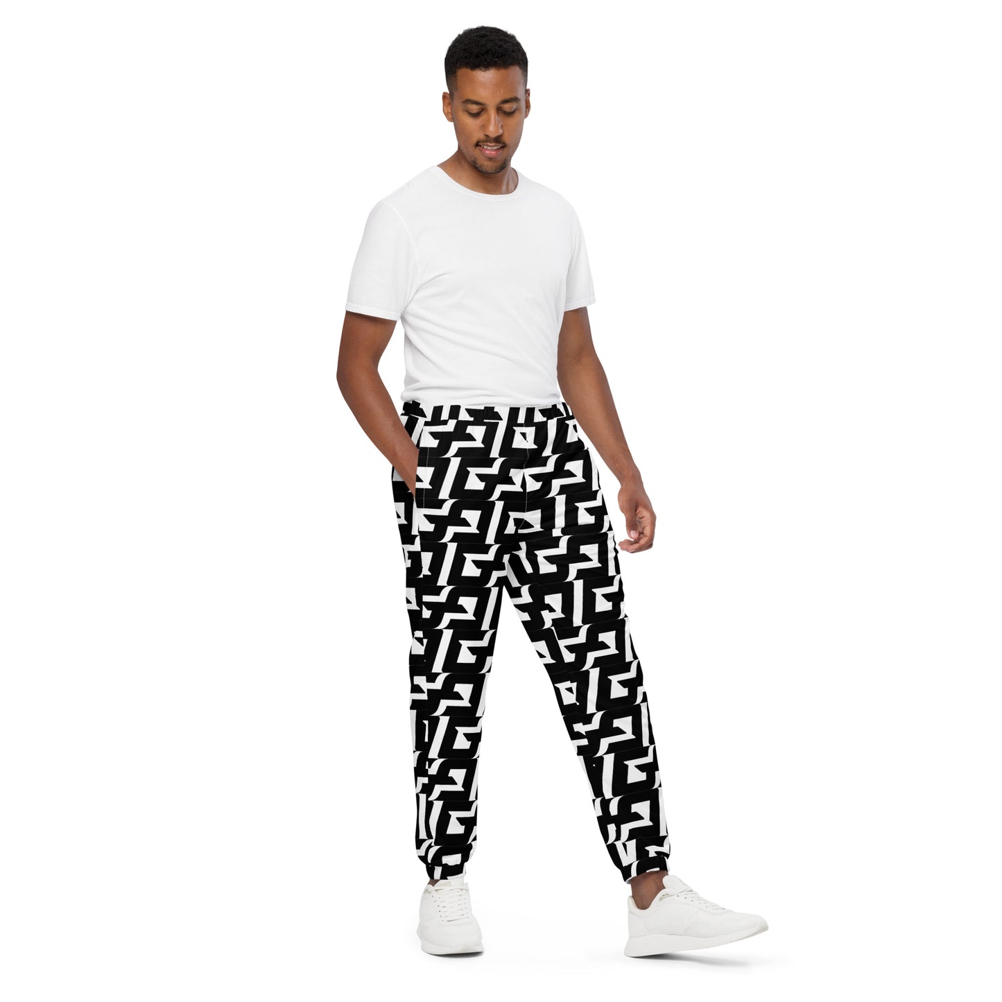 GG Black and White — Unisex track pants
