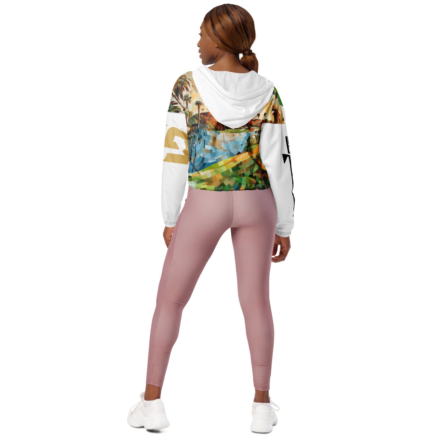 Weekend Wheels All-Over — Women’s cropped windbreaker