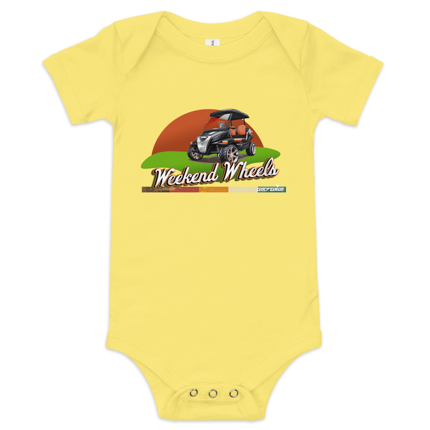 WEEKEND WHEELS — Baby short sleeve one piece