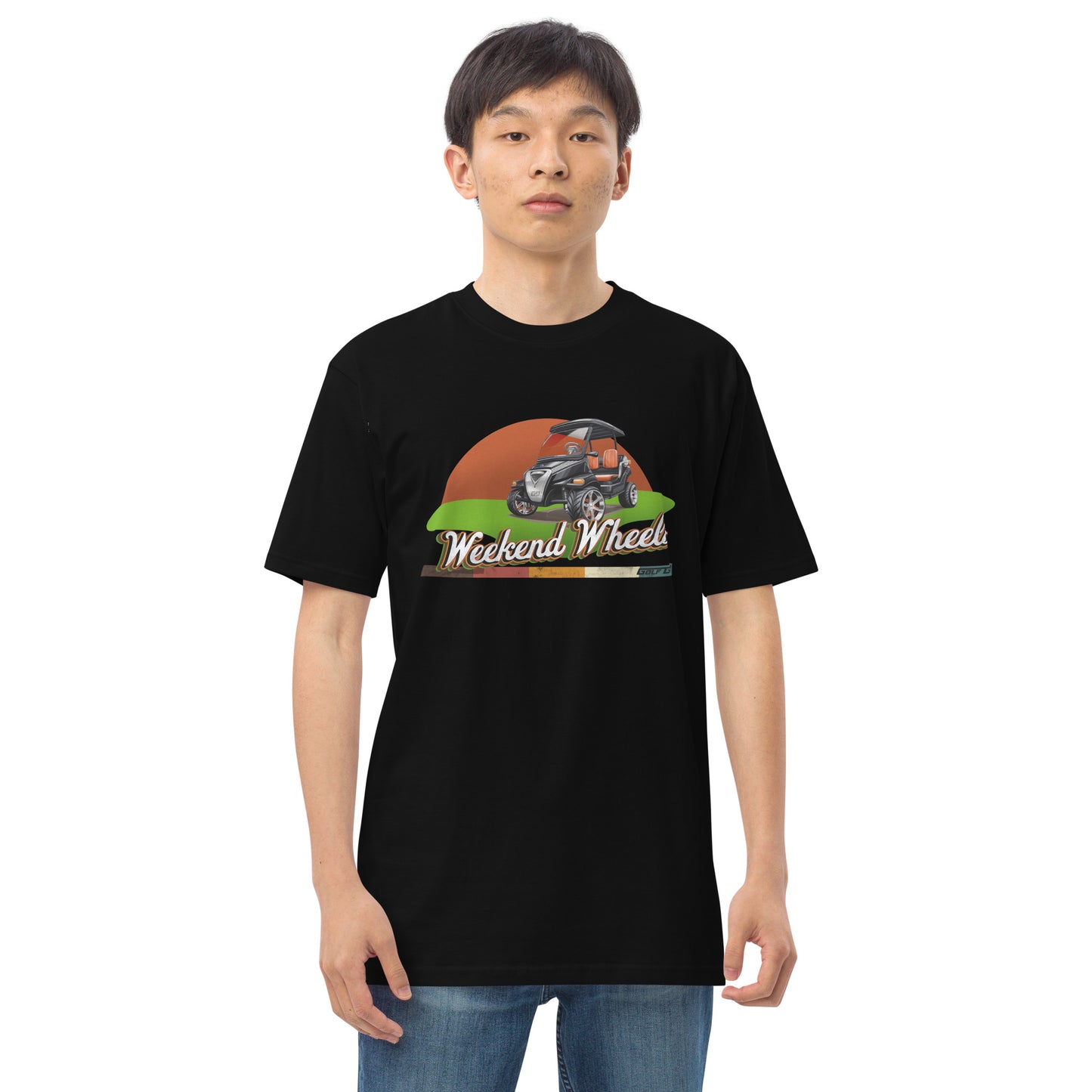 WEEKEND WHEELS -- Men’s premium heavyweight tee