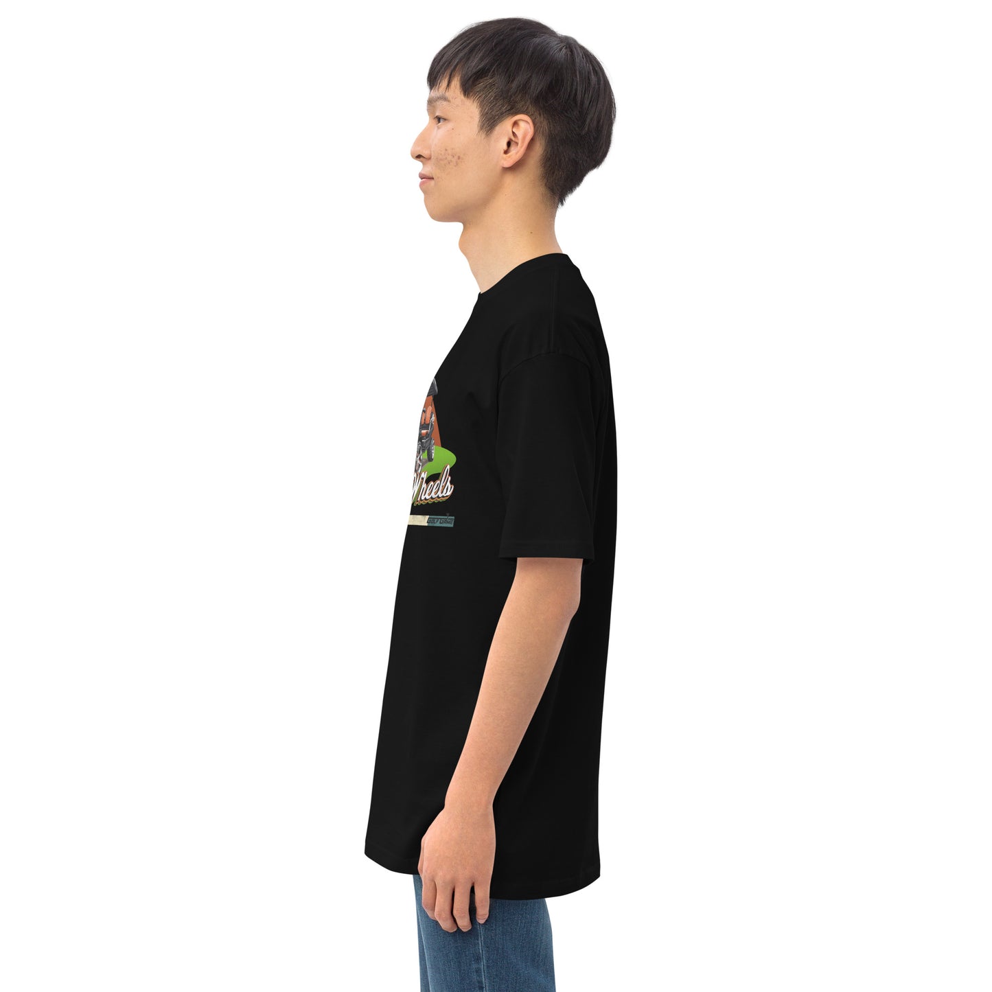 WEEKEND WHEELS -- Men’s premium heavyweight tee
