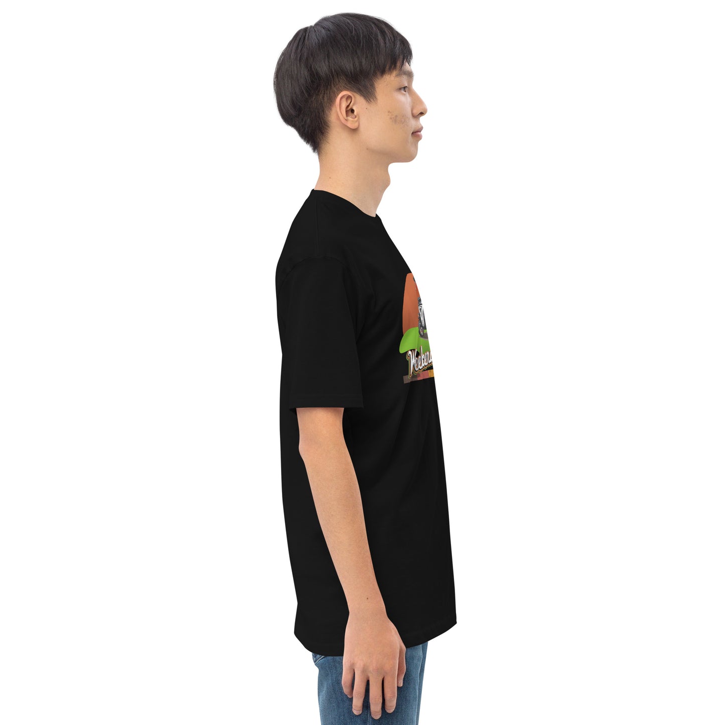 WEEKEND WHEELS -- Men’s premium heavyweight tee