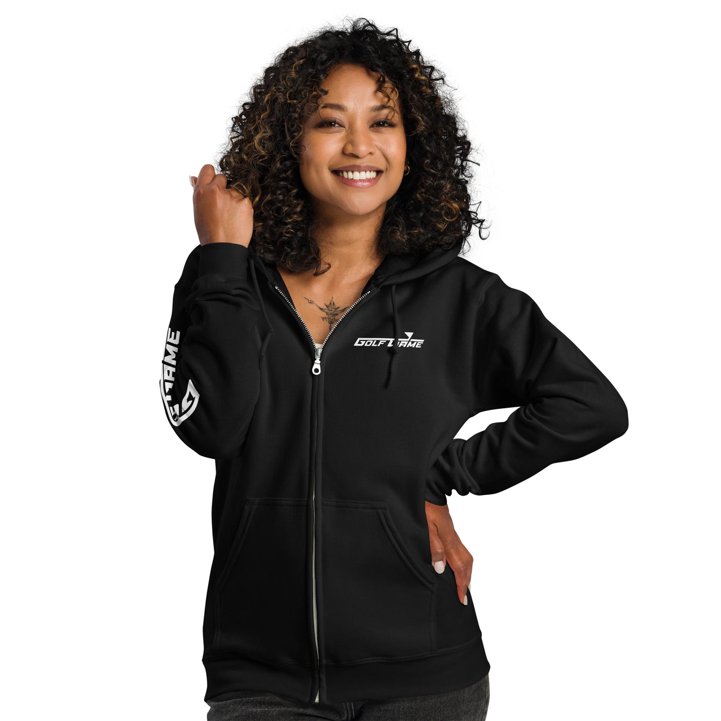 WEEKEND WHEELS - Women Golf Game heavy blend zip hoodie