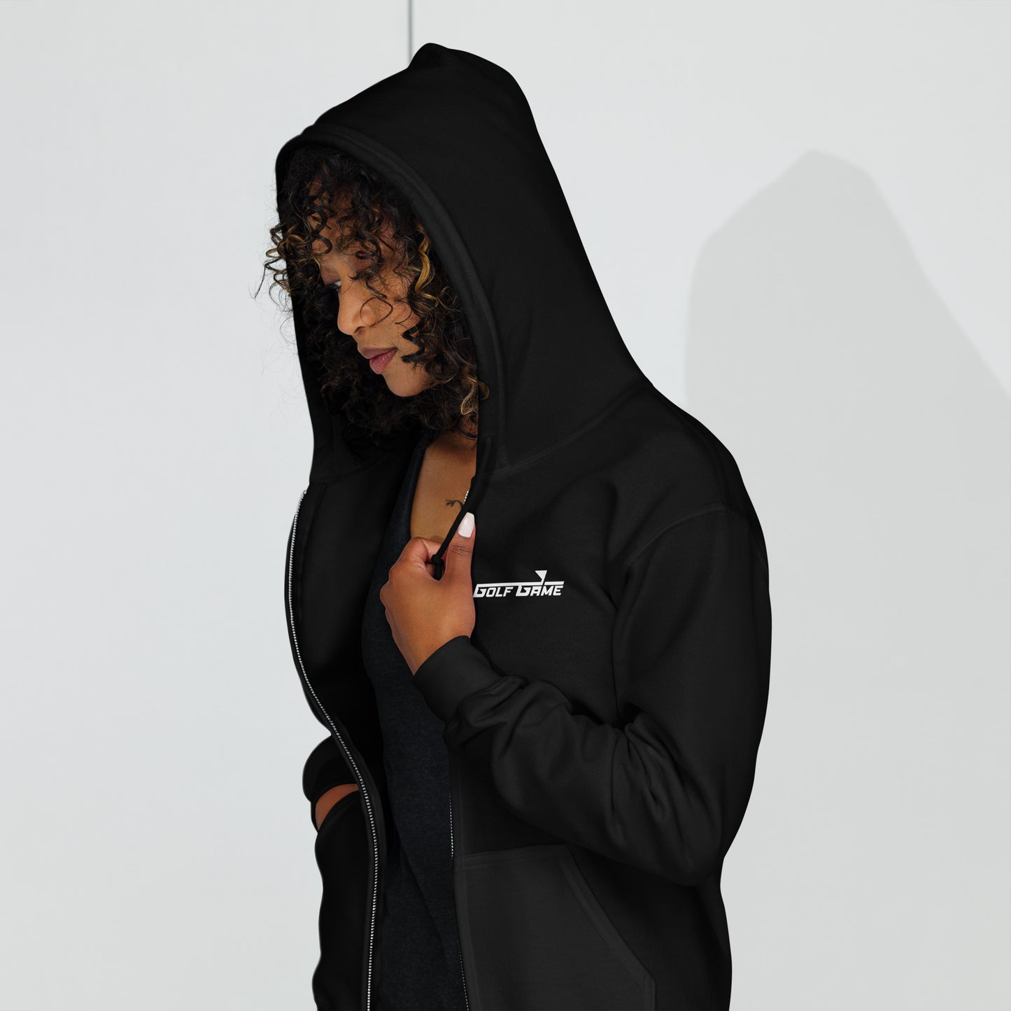 WEEKEND WHEELS - Women Golf Game heavy blend zip hoodie