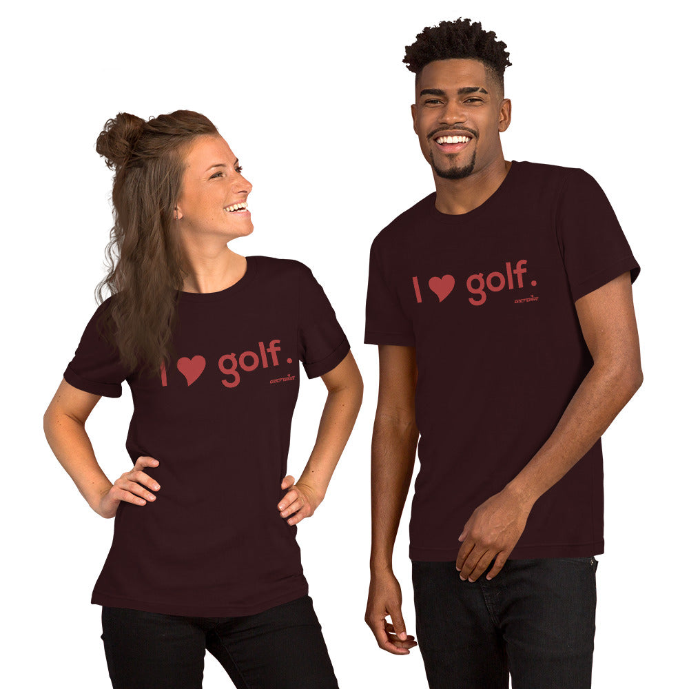I HEART GOLF — Unisex t-shirt
