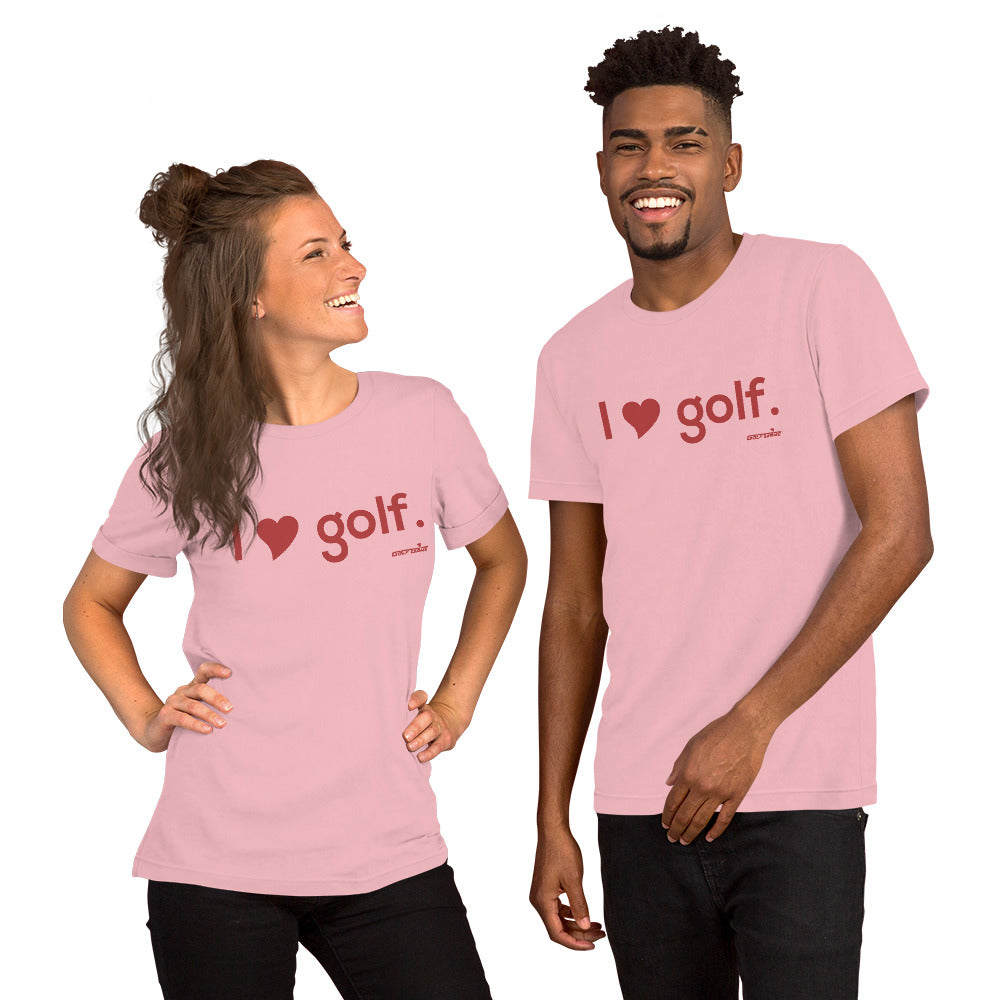I HEART GOLF — Unisex t-shirt