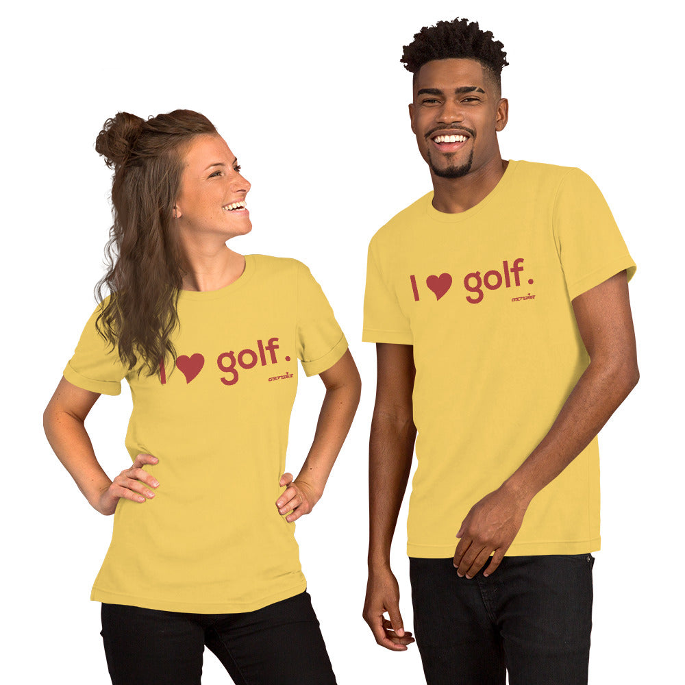 I HEART GOLF — Unisex t-shirt