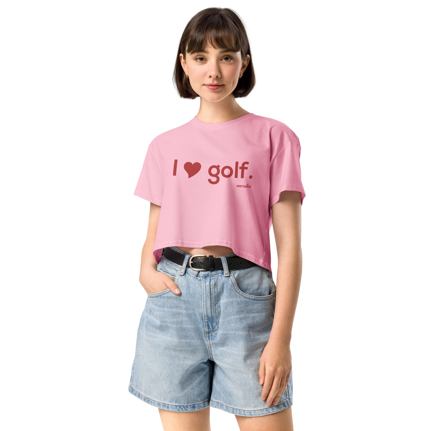 I HEART GOLF — Women’s crop top