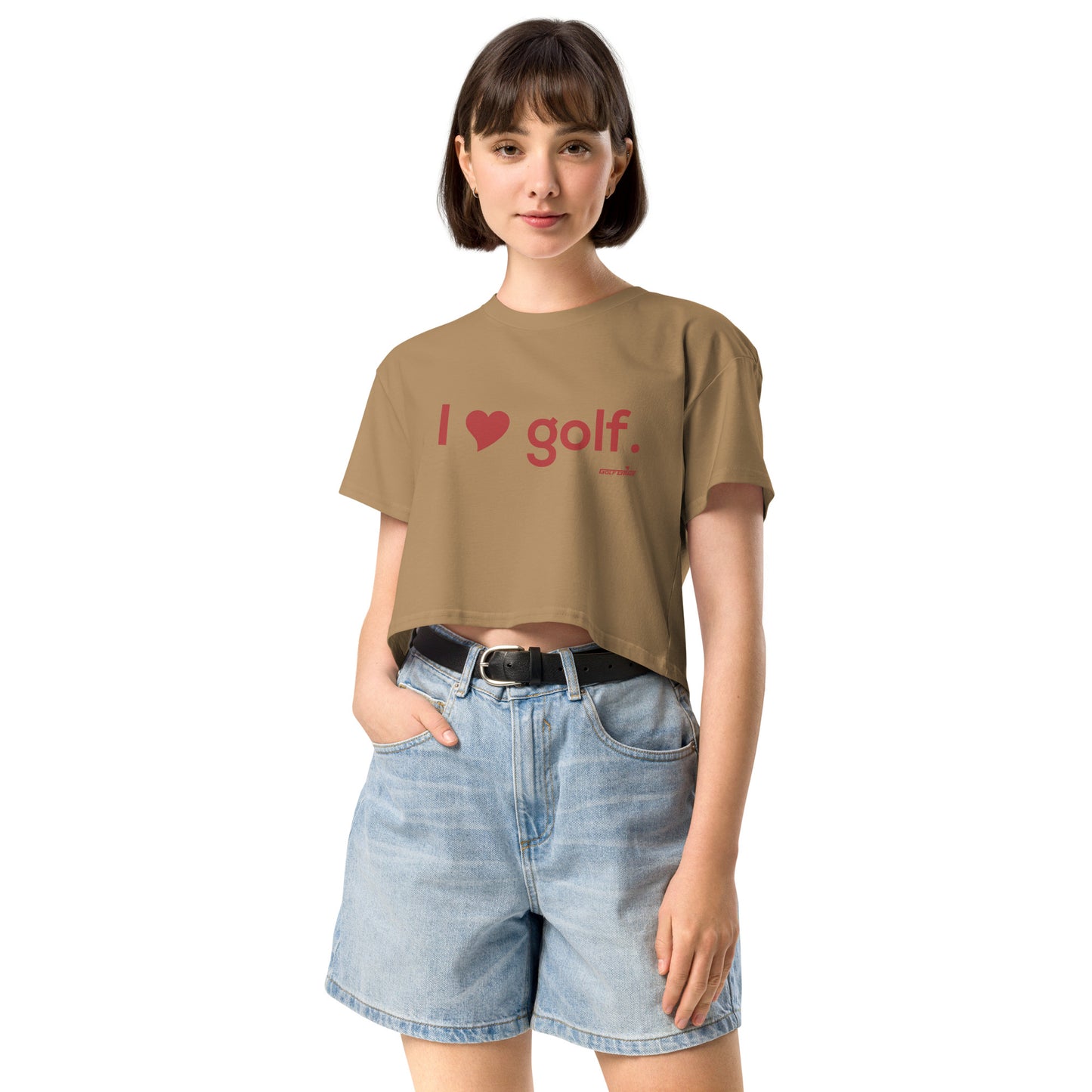 I HEART GOLF — Women’s crop top