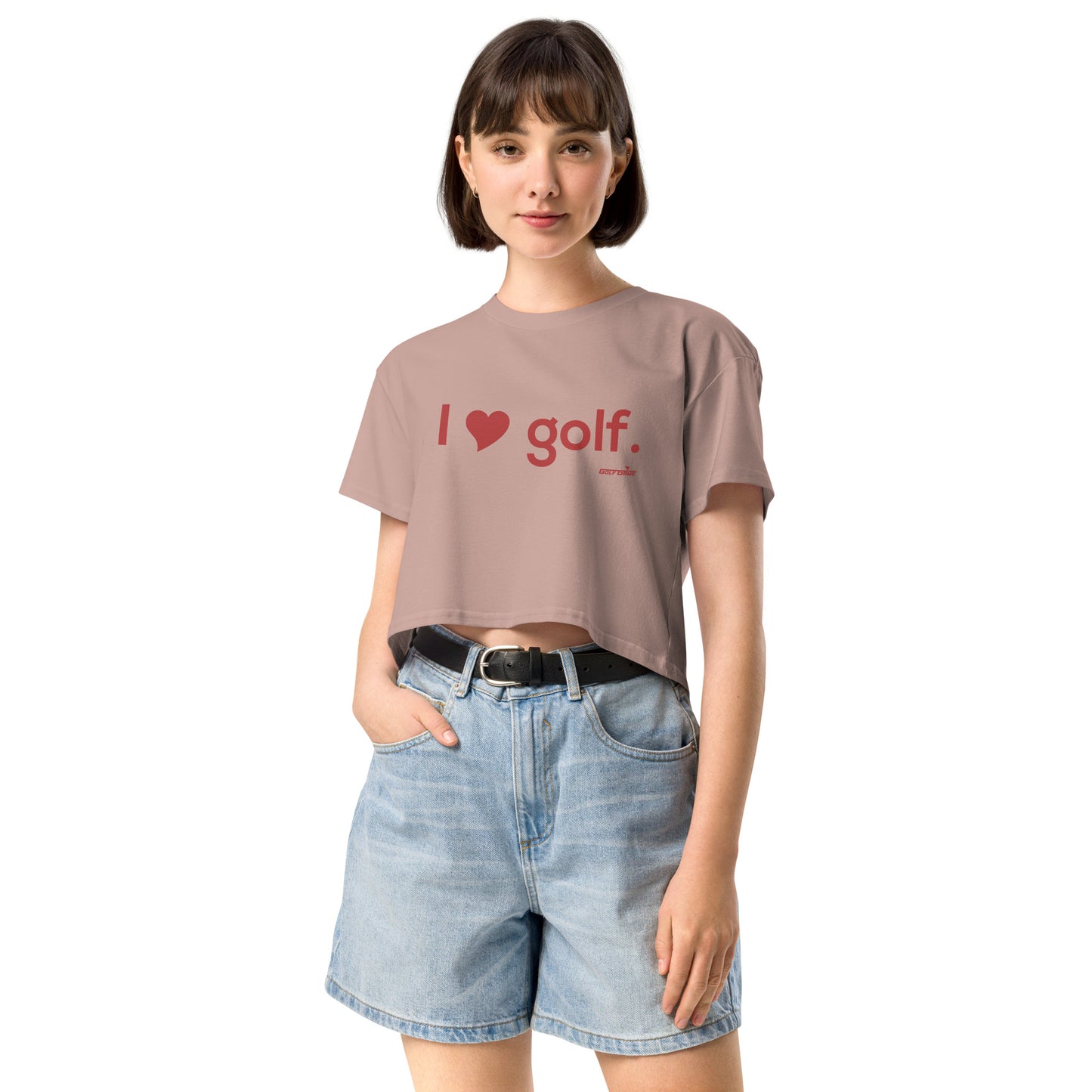 I HEART GOLF — Women’s crop top