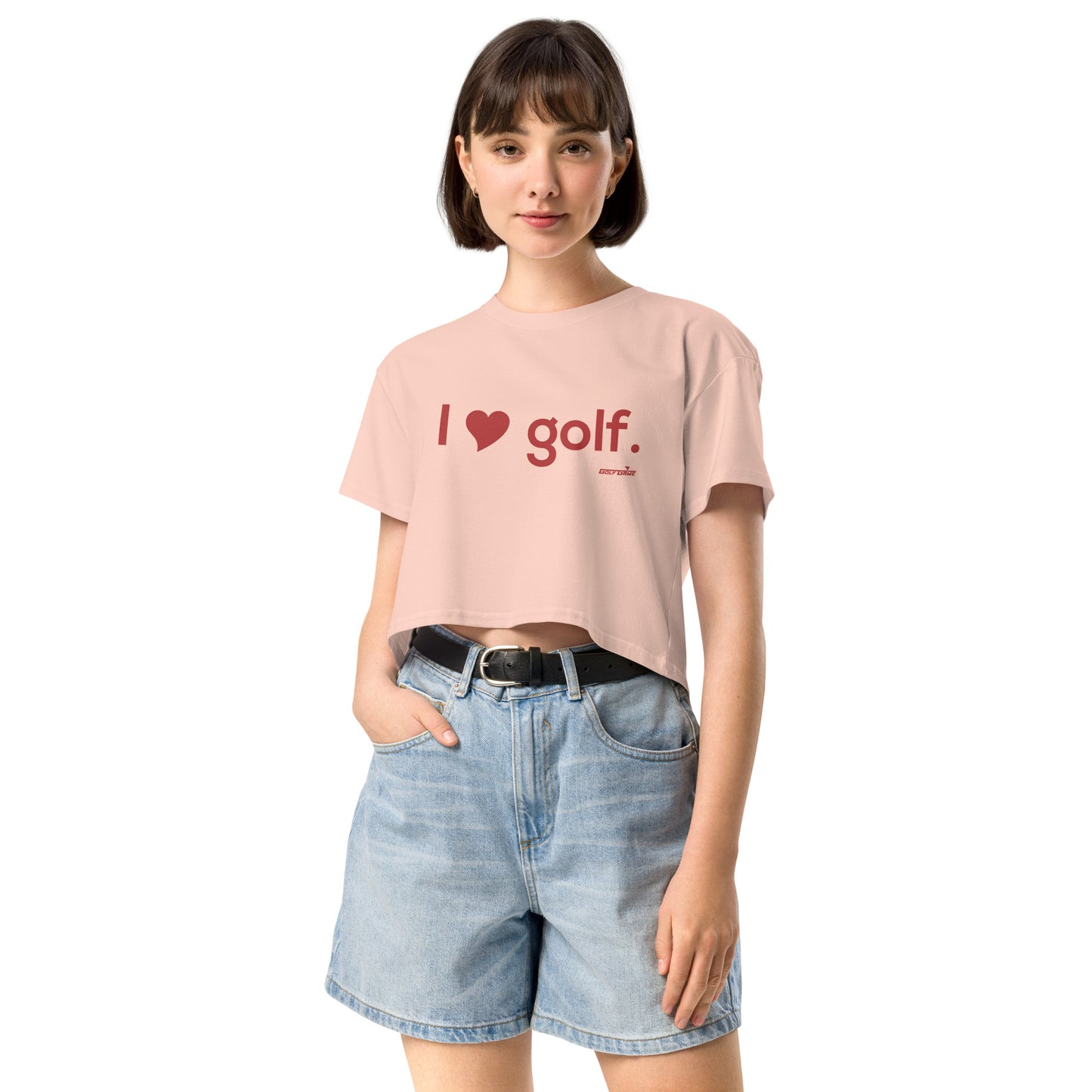 I HEART GOLF — Women’s crop top
