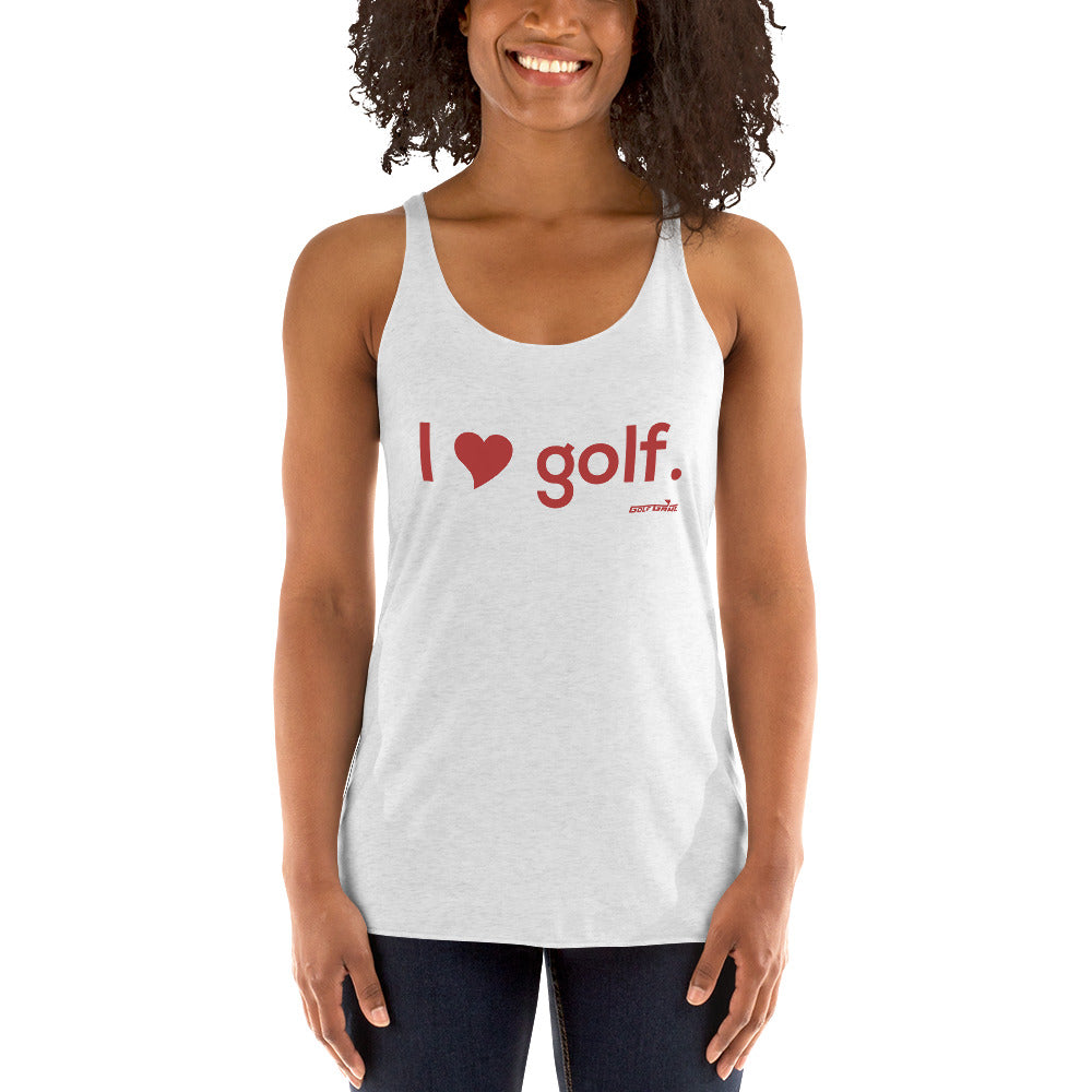 I HEART GOLF — Women's Racerback Tank