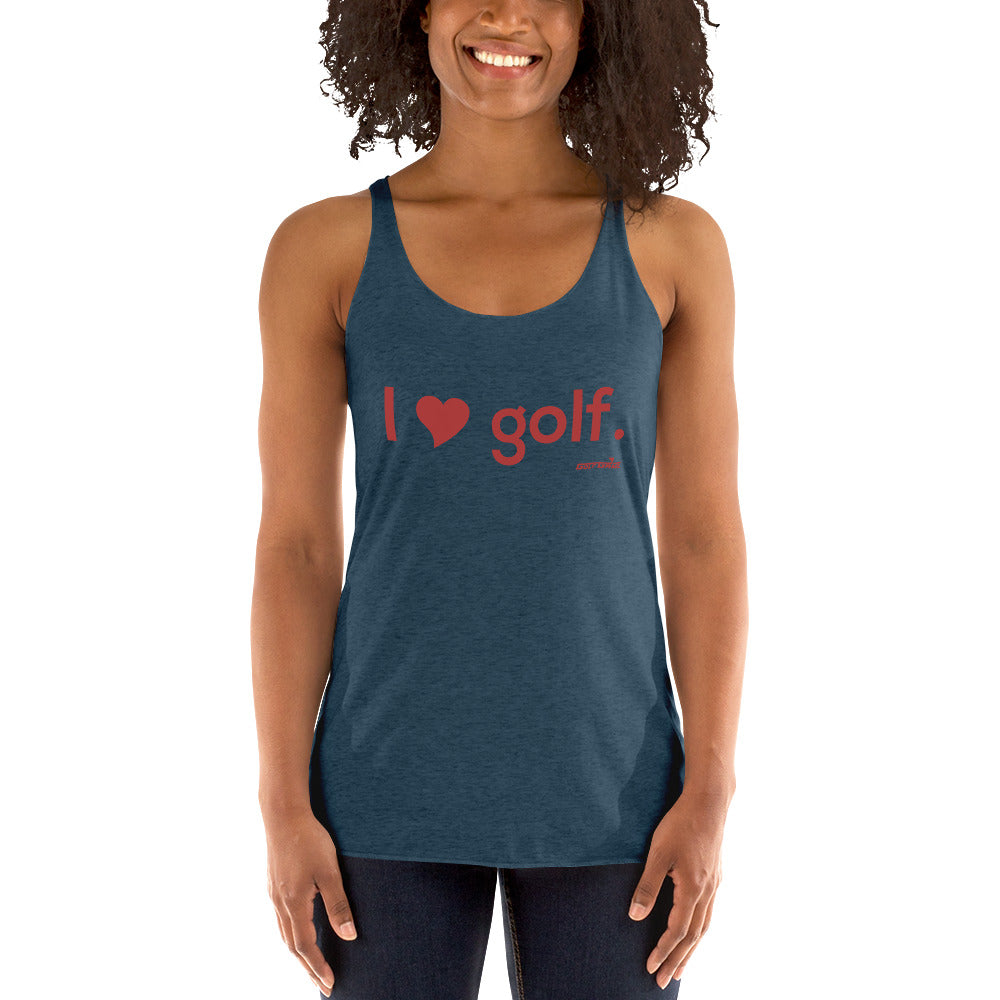I HEART GOLF — Women's Racerback Tank