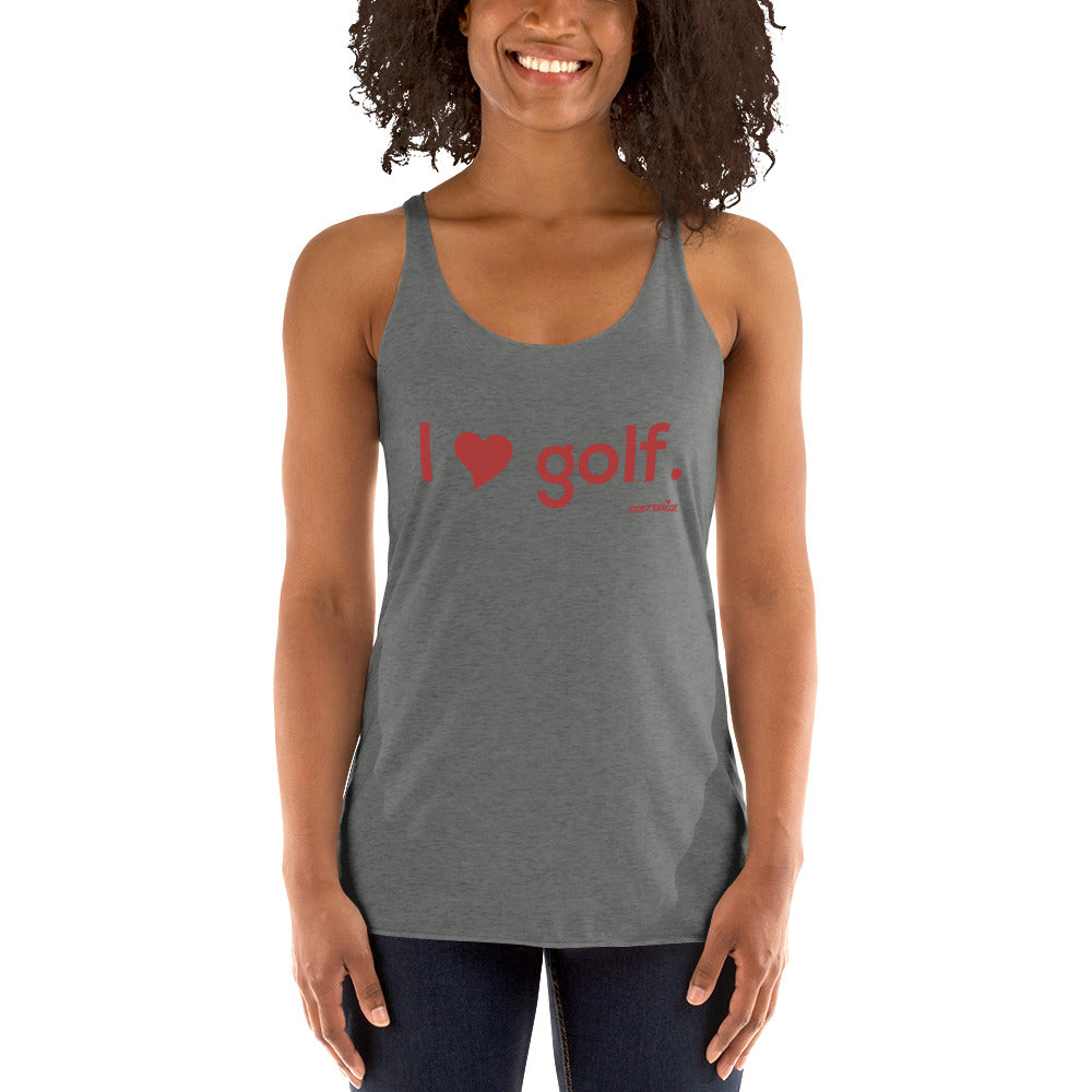 I HEART GOLF — Women's Racerback Tank
