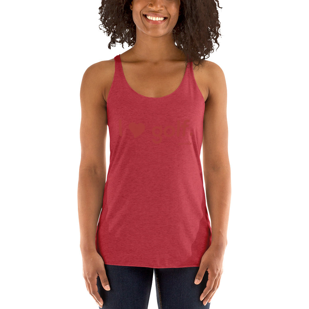 I HEART GOLF — Women's Racerback Tank