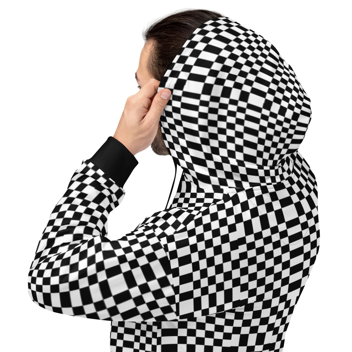 Golf Game B&W Squares — Men Hoodie