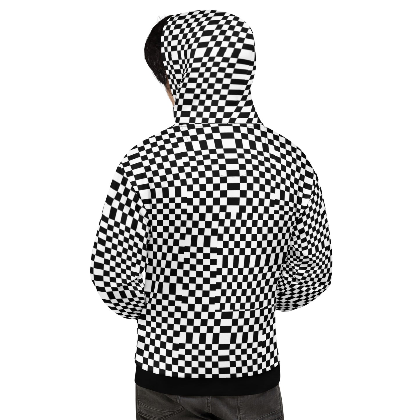 Golf Game B&W Squares — Men Hoodie