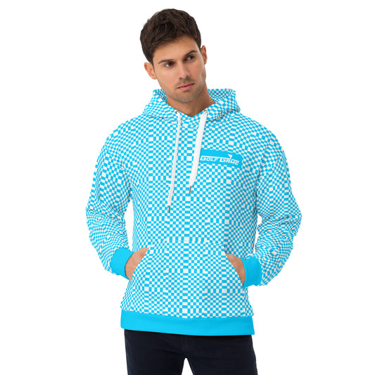 Light Blue & White - Men Hoodie