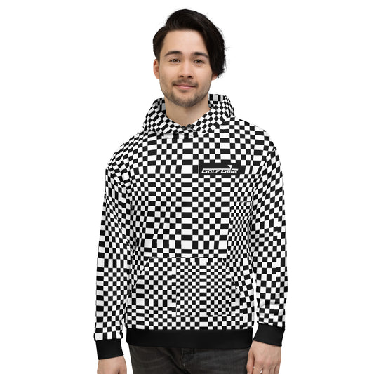 Golf Game B&W Squares — Men Hoodie