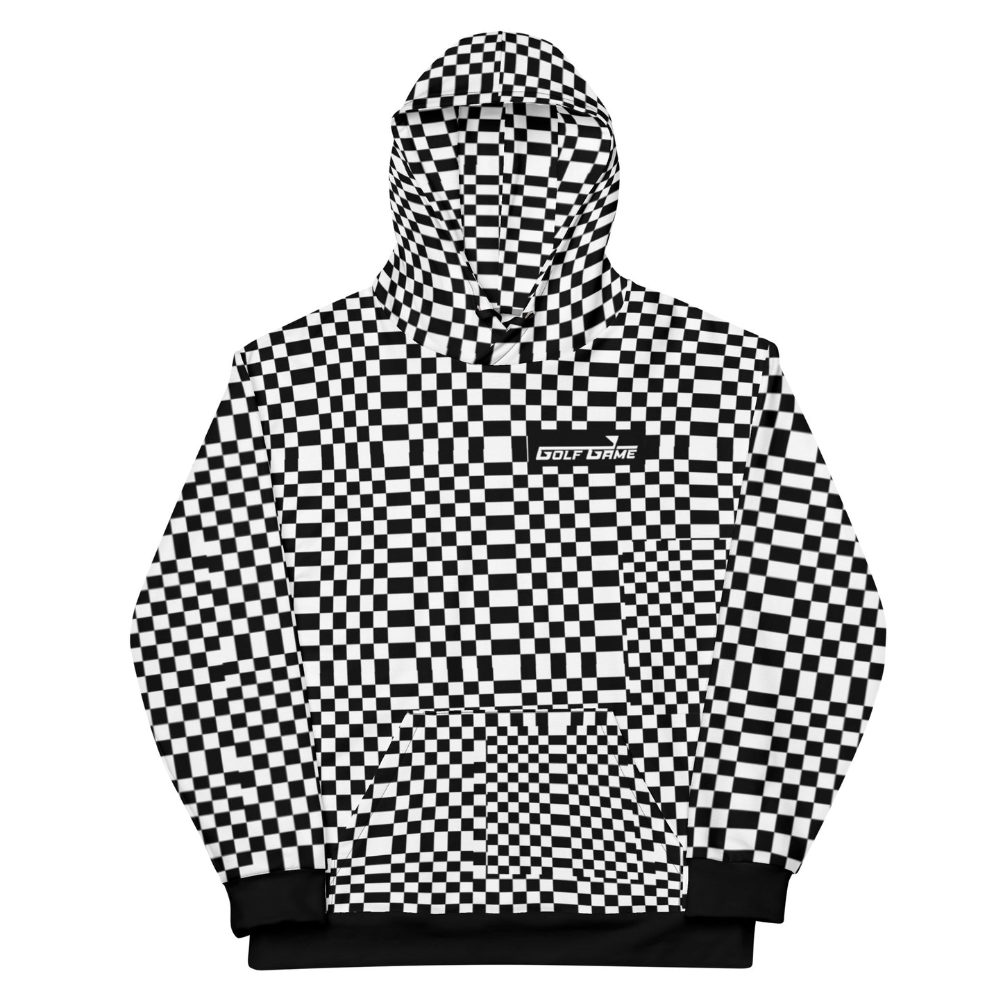 Golf Game B&W Squares — Men Hoodie