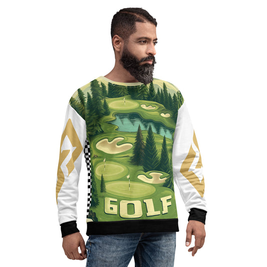 Golf All Over — Men Sweatshirt