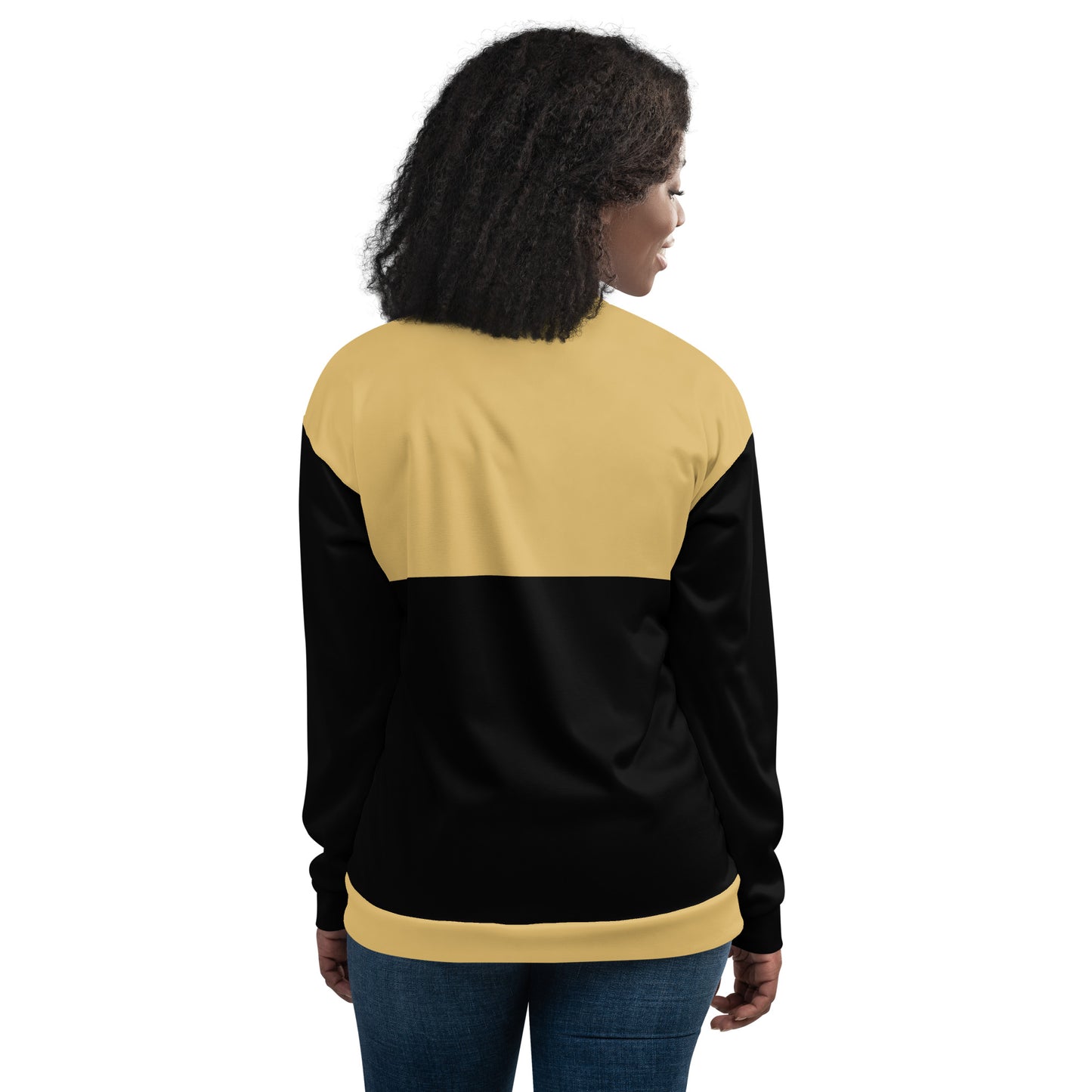 Black & Gold — Women Bomber Jacket