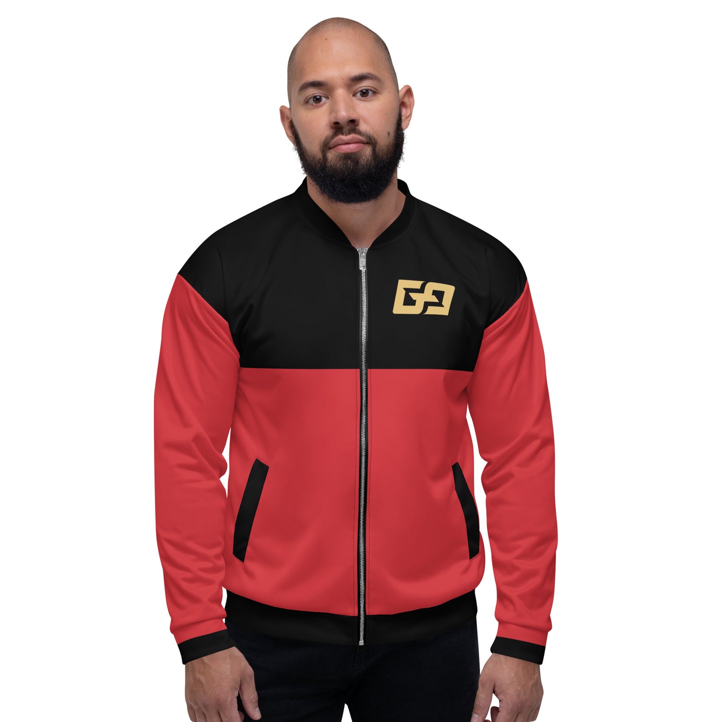 Black & Red — Men Bomber Jacket