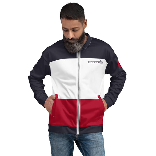 Red, White, and Blue — Men Bomber Jacket