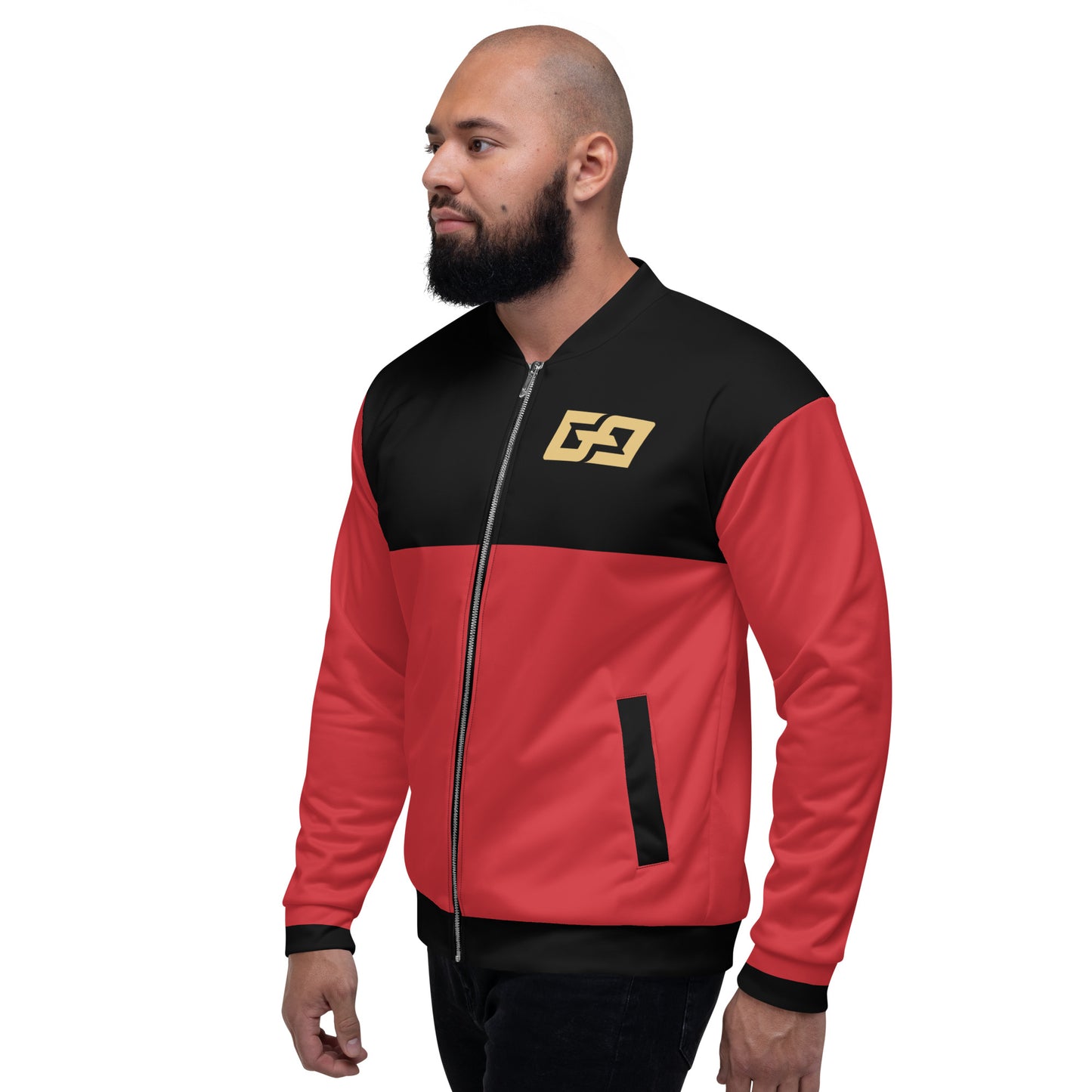 Black & Red — Men Bomber Jacket