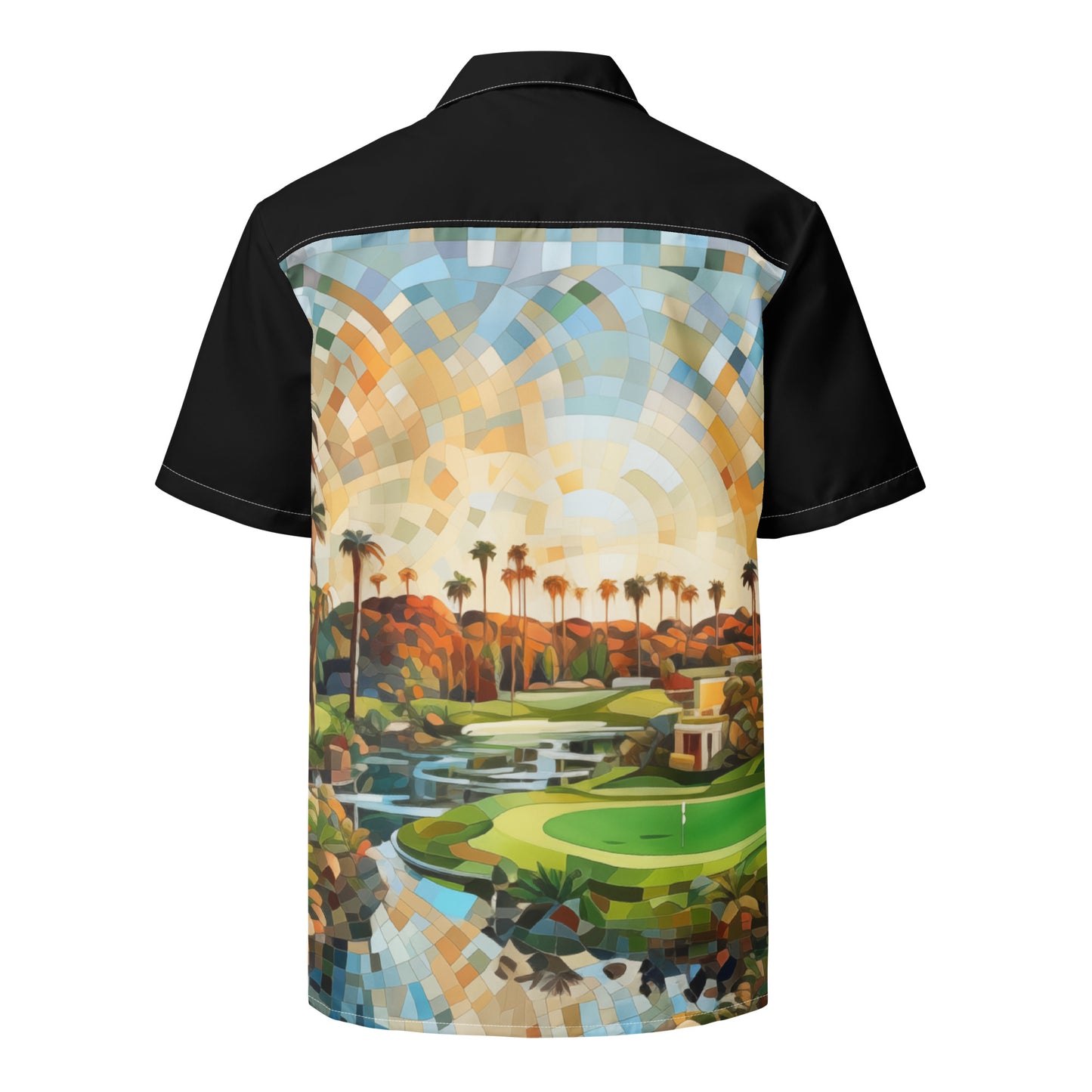 Golf Course Mosaic — button shirt