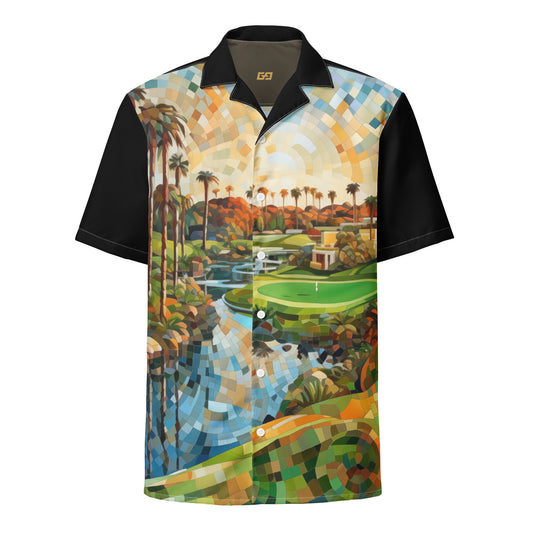 Golf Course Mosaic — button shirt