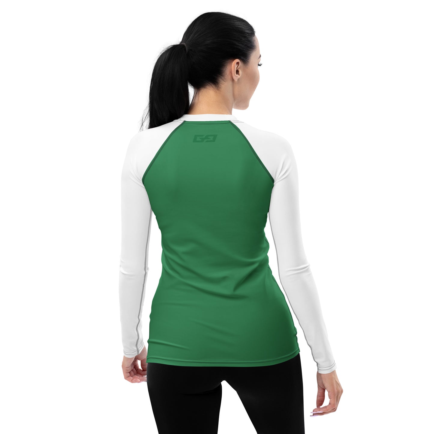 Green & White — Women's Rash Guard