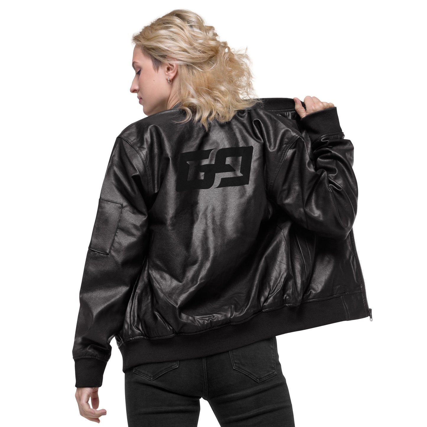 Golf Game Love — Leather Bomber Jacket