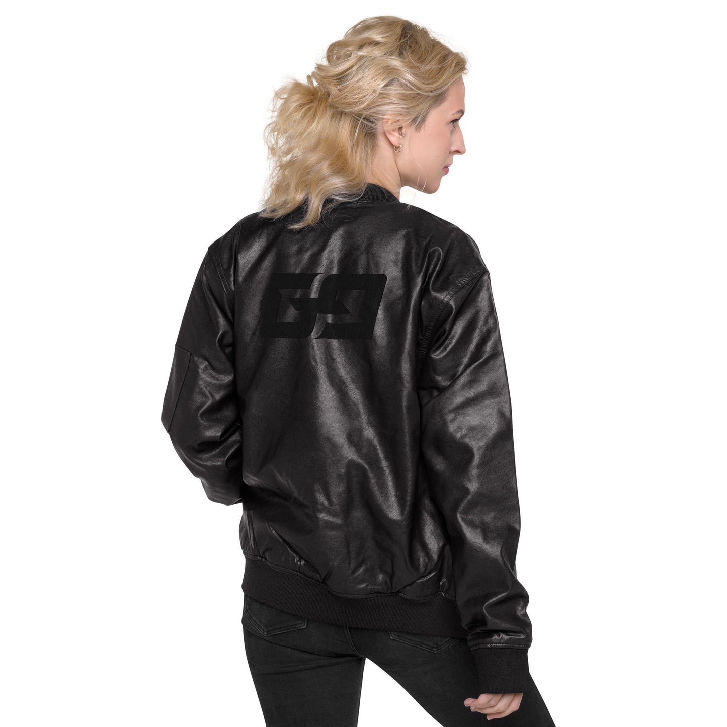 Golf Game Love — Leather Bomber Jacket