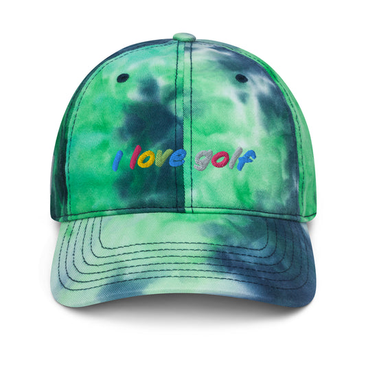 I love golf — Tie dye hat