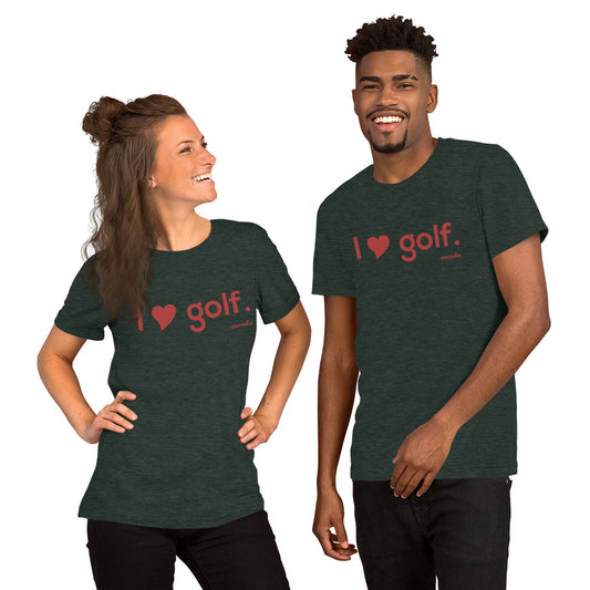 I HEART GOLF — Unisex t-shirt