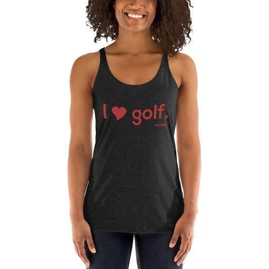 I HEART GOLF — Women's Racerback Tank